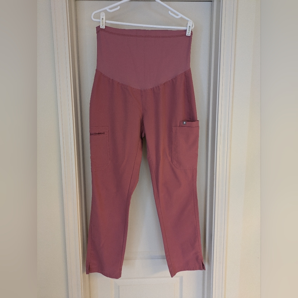 FIGS Maternity Scrub Pants Yola Muave Medium